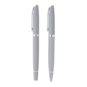 Set stylo Deluxe | Set stylo publicitaire Grey 1