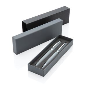 Set stylo Deluxe | Set stylo publicitaire Grey 8